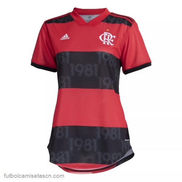 Camiseta Flamengo 1ª Mujer 2021/22 Rojo Negro